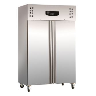 Vrieskast rvs+alu 1200 ltr statisch