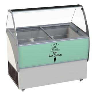 Schepijsvitrine bali 9x5 ltr