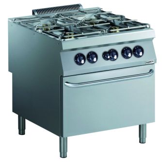 Pro 900 gas fornuis 4 br. met gasoven