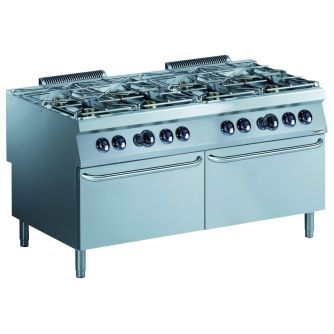 Pro 900 gas fornuis 8 br. met 2 gasovens