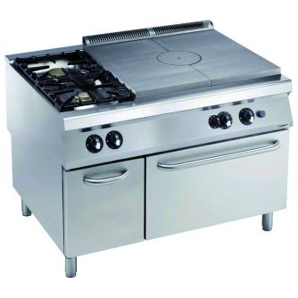 Pro 900 kookplaatfornuis gas 2 br. gasoven