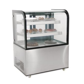 Polar g-serie koelvitrine met gebogen glas 270l