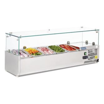 Polar g-serie opzetkoelvitrine 5x gn 1/4