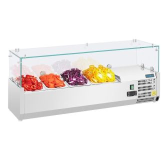 Polar g-serie opzetkoelvitrine 3x gn 1/3 en 1x gn 1/2