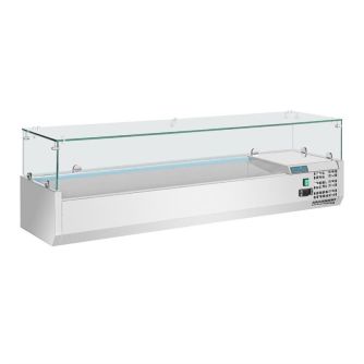 Polar g-serie opzetkoelvitrine 5x gn 1/3 en 1x gn 1/2