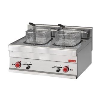 Gastro m 650 elektrische friteuse 2x 10l 60/70 fre