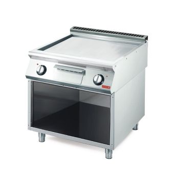 Gastro m 700 plus elektrische bakplaat gm70/80 ftes-cr gladde verchroomde plaat