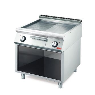 Gastro m 700 plus elektrische bakplaat gm70/80 ftres 2/3 glad 1/3 geribbeld